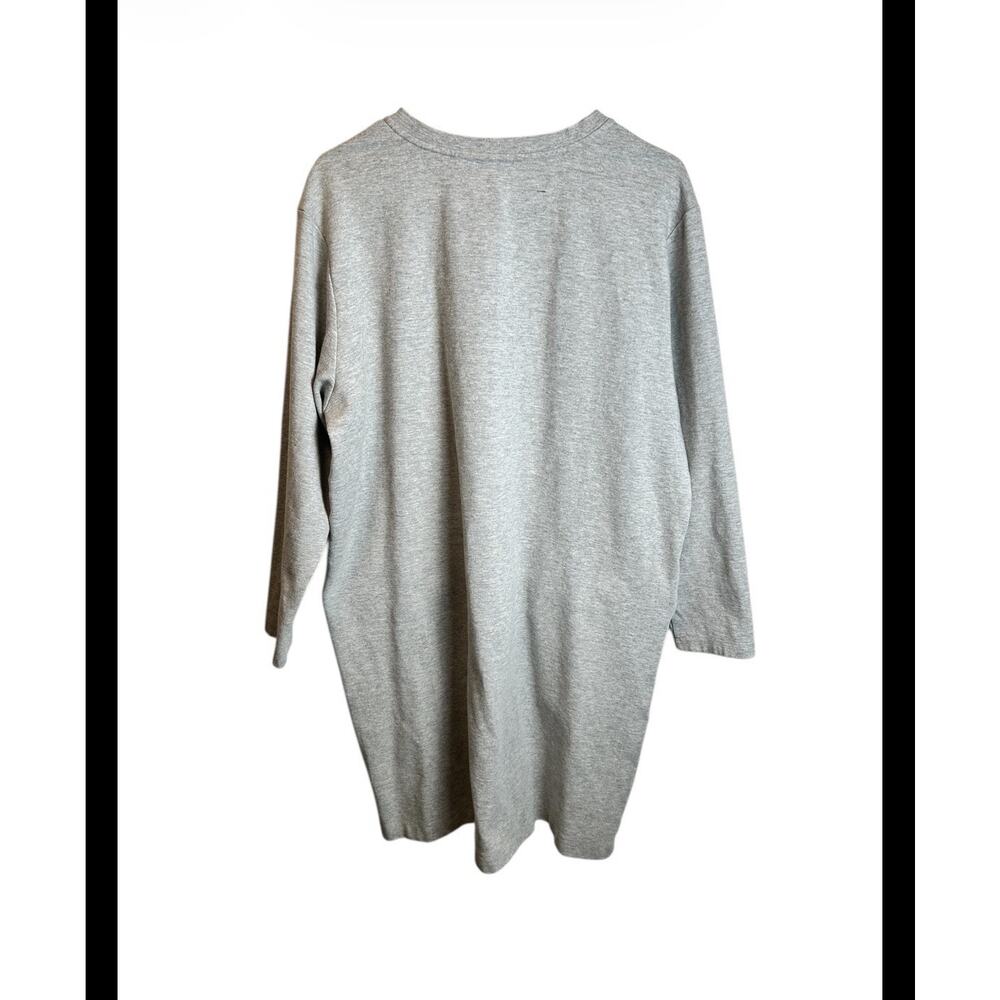 Calme Johnny Was Gray Zipped Pocket Fleece Sweater Dress Size XL - Picture 6 of 7